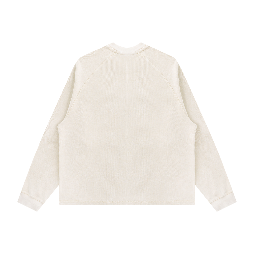 Relocation Boxy Waffle Long-Sleeve T-Shirt